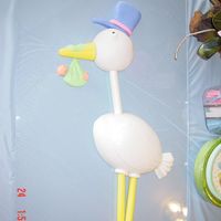 Stork Delivery I found this cake design in the wilton fondant book. Made it for a baby shower