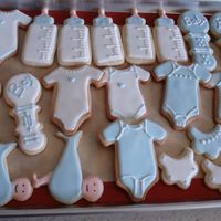 Baby Shower Cookies first try decorating cookies.