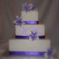 Purple Wedding Cake 
