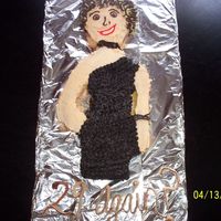 Cake For Friend One of my very first cakes before classes and stuff. this is a cake of my girlfriend she is a singer so I got her pix off the internet and...