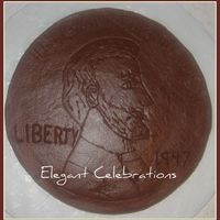 Penny Cake For A Girl Named Penny All buttercream.