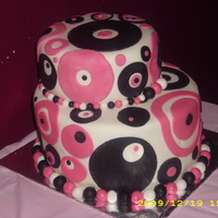 Ya Got Me Going In Circles A birthday cake for a young ladyall fondant.I am still learning please feel free to give me any constructive criticism