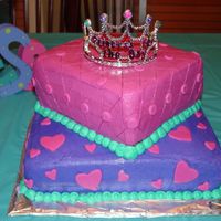 Princess Birthday Cake Birthday cake for my daughter's 3rd birthday. I've only completed Course 1, so I got overly ambitious but I was happy with the...