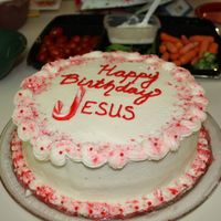 Happy Birthday Jesus All buttercream