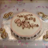 Baby Shower BC Icing; made to match the baby shower decorations.