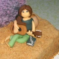 Close Up Of Miley This is a close up of Miley from the cake I made.