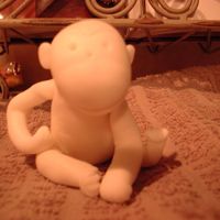 Curisous George Prototype fondant, practice