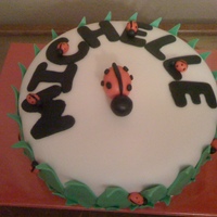 Last Minute Ladybug Cake The husband asked for any design for his wife, he just wanted to get her a cake. She loves ladybugs so this is what I went with. The cake...