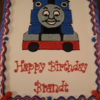 Another Thomas Cake Customer saw the Thomas cake I had done and wanted one just like it