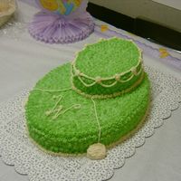 Baby Bootie This was my first shot, a couple years ago, at a baby bootie. The small oval is chocolate and the large oval is yellow cake. Iced in BC. If...