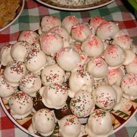 Christmas Cake Balls Here's a variety of the million cake balls made around the holidays. I made peppermint mocha, gingerbread, eggnog, and regular cake...