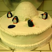 Penguin Igloo Winter Wonderland Thanks for all the ideas from this site. This was for my work potluck. It was a hit people were fighting about who got to keep the penguins...
