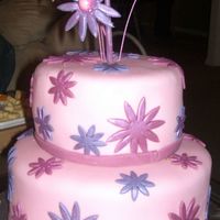 Pretty Pink Cake B-day cake for my sister's 30 birthday - girlie, but sophisticated.