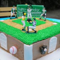 Baseball Stadium Cake This is a baseball stadium cake for my son's 3rd birthday.