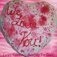 My Daughter's First Cake This was a two layer strawberry and cool whip cake I baked for my DH. I let my 2 1/2 yr old DD help with the frosting and then let her go...