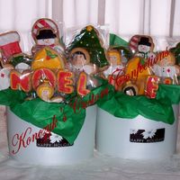 Hospital Xmas Baskets I made these for the doctors and nurses that have been taking care of my Dad this last month in the hospital. They were very much...