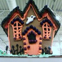 Haunted House this is a display we made at the wilton store i work at. it was pre assembled, so we just decorated it and its pretty cool!