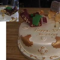 90Th Birthday Recliner Celebrating her everyday life in her recliner chair, crocheting her green afghan. All piecesw/ exception of walker are gumpaste and/or mmf...