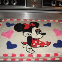 Minnie Mouse I made this cake for my sister.
