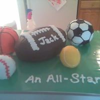 Sports Baby Shower All buttercream.