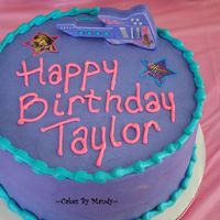 Hannah Montana Birthday Cake This was for my cousin, it's peanut butter cake with chocolate mousse and ganache filling. It tasted really good... and she loved it...