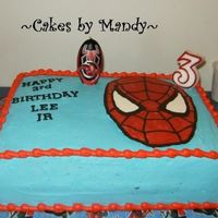 My Son's Spiderman Cake This cake was for my little boys 3rd birthday. I did not go all out with this cake like I did with his Blues Clues cake last year but he...