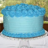 Labor Day Cake I made this for the family for labor day. Its from the Wilton book on basic decorating.