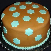 First Try At Mmf This was my first try at MMF. Its ok I guess. I wanted darker brown, with teal. The cake is just for practice.