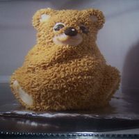Teddy Bear This was my first attempt at a 3D cake. It's a mini though, so less time consuming and more forgiving.