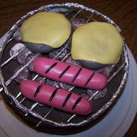 Father's Day Cake This was my first attempt at using fondant on a cake. I was pleased, but it's obvious I need lots more practice. I ran out of time and...