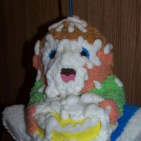 Birthday Blowup I made this cake for my grandson's 6th birthday. It was a huge hit. I got the idea from a Wilton yearbook.