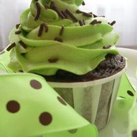 Spring Envy This is a "too much chocolate cake' cupcake baked in a nut cup. Recipe from allrecipes.comThe icing is buttercream dream found in...