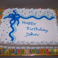 Blue Birthday To me... it is always hard when you get those customers that want a birthday cake for a gentleman but don't give you any ideas of what...