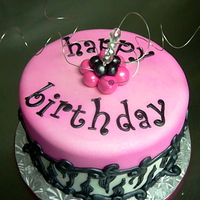 Pink Zebra B-Day Cake 