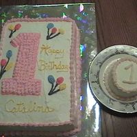 Baby's 1St My 1st cake made with whipped cream