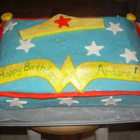 Wonder Woman Pillow Cake I was more of a consultant on this cake than anything. It was a joint effort with my sister with her imagination. For her daughter's...