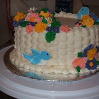 Course 2 Final Cake Crappy pictures but I liked the way it turned out. Boy was my hand and forearm tired from all that basketweave though!