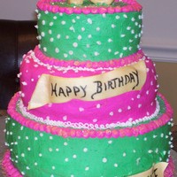 !6Th Birthday Colorful birthday cake for a 16 year old girl