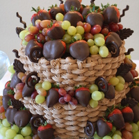 Chocolate Basketweave And Fruit I have done this cake a lot. Super easy though and people always love it.