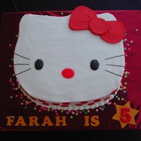 Hello Kitty All buttercream and fondant accents.