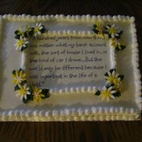 Principal Retirement Cake I was asked by our school to do a small cake for a reception at school for our principal's retirement. I saw a cake by finally928 on...