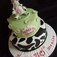 Molly Moo Cake For a lady who's nickname is molly moo