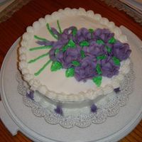 Purple Flowers For A Birthday 