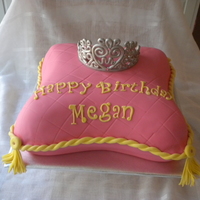 Pillow Cake My 1st attempt at a pillow cake and my 2nd attempt at a fondant covered cake! this was a vanilla cake with white chocolate buttercream and...