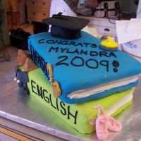 Graduation White with lemon cream cheese frosting and raspberry preserves. This made a 6 hour drive and is a little rough around the edges but...