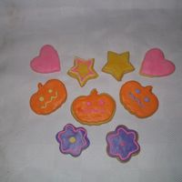 Fondant Covered Sugar Cookies A couple of firsts here. First time using the Marshmallow Fondant and first time making royal icing for decorating and also first time...