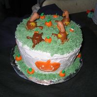 Thanksgiving Cake Four layer cake, vanilla and chocolate alternating. Two layers of chocolate mousse filling, and the middle filling is a strawberry...