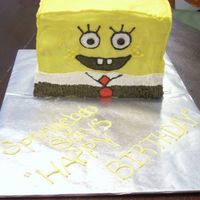 Spongebob Spongebob stacked cake. 6 layers. Buttercream Icing. Thanks for looking!