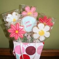 Flowers Biscuit Bouquet Made this for my sons teacher at the end of term. My first time making a bouquet and I'm really pleased with the way it's turned...