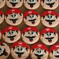 Super Mario Cookies Mario cookies for a 7th birthday party.
